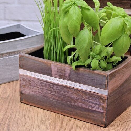 This Personalised Windowsill Herb Planter Kit is available from Getting Personal