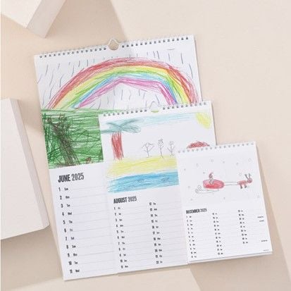 There's even a calendar for your kids' art to be displayed - a lovely memento!