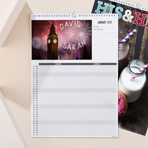 There's the Personalised His and Hers Planner Calendar (7th Edition)