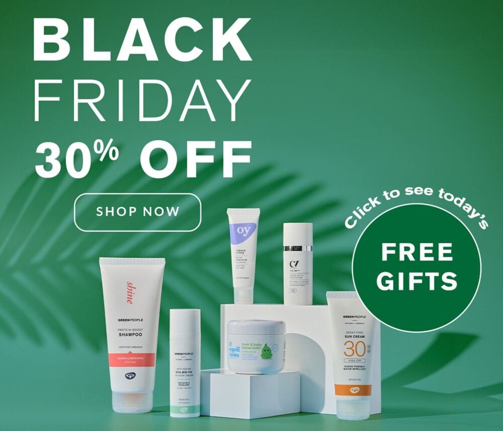 Make the most of this Black Friday offer with Green People