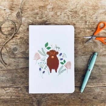 How about a gift from the Highland Cattle Society, such as this notebook?