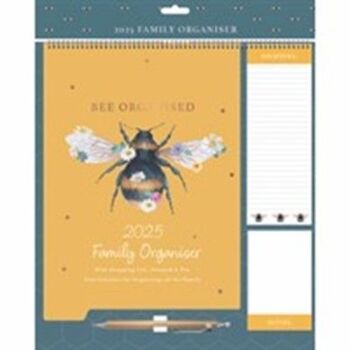 There's a Bees & Flowers Family Organiser 2025