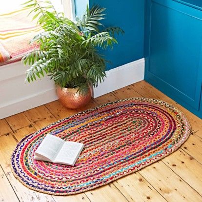 Or how about this Multicoloured Jute and Cotton Oval Rag Rug from Paper High?