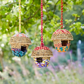 This is a Acorn Recycled Cotton Birdhouse