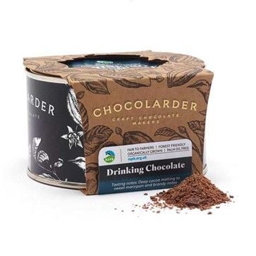 For lovers of dark drinking chocolate, you could give them the RSPB Gola dark drinking chocolate