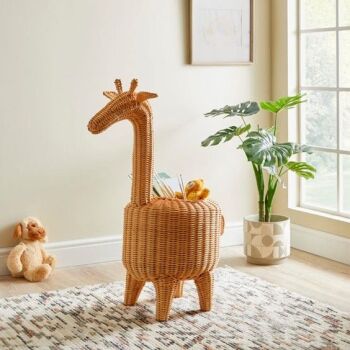 This is the Giraffe Rattan Storage Basket from Dunelm