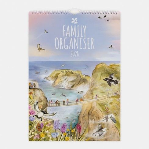 This is the National Trust A3 Family Organiser Calendar 2026