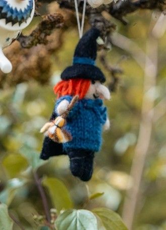 Put some decorations up for Halloween - this is the Witch Halloween Felt Decoration 