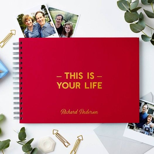 This Personalised 'Your Life' Memory Book is available from Not on the High Street
