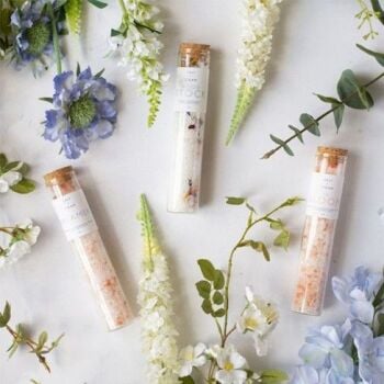 The National Trust has this Salt & Steam Flower Power Bath Salt Set The National Trust has this Salt & Steam Flower Power Bath Salt Set