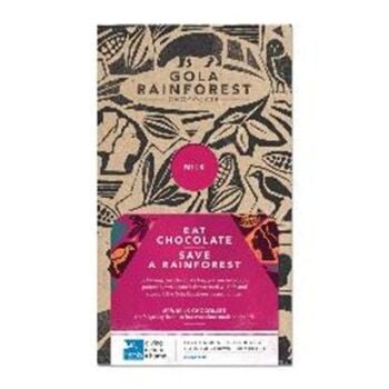 This is the Gola Rainforest Chocolate 70g - Milk from the RSPB This is the Gola Rainforest Chocolate 70g - Milk from the RSPB