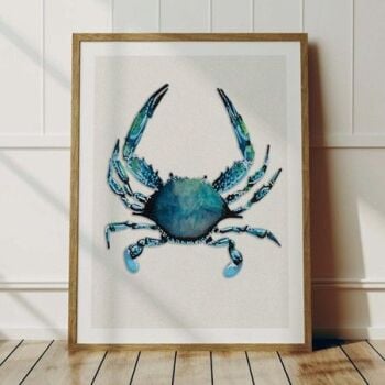 How about this Crab Painting from Beach House Art? How about this Crab Painting from Beach House Art?