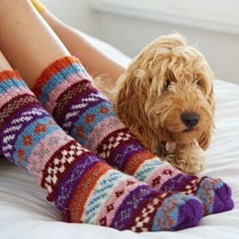 Keep everyone cosy with these Woollen Fairisle Socks Keep everyone cosy with these Woollen Fairisle Socks