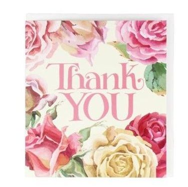 This is the Roses All My Life Pack Of 8 Thank You Cards