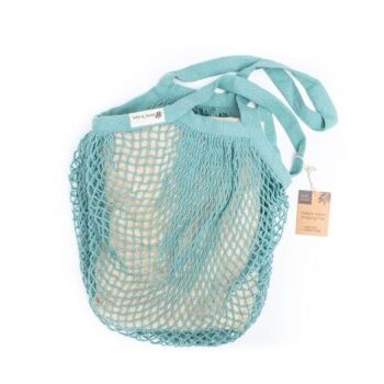 This blue Crochet Bag is from Wild & Stone