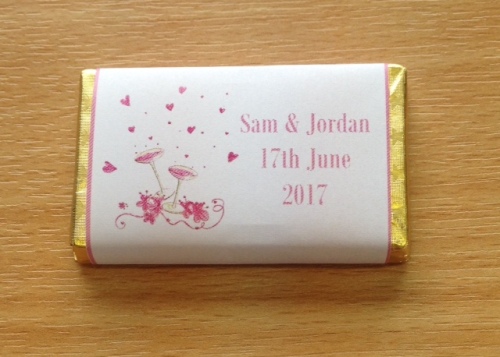 PINK GLASSES - mini 10g chocolate favour