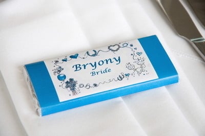 WEDDING BORDER (blue) - large favour 40g