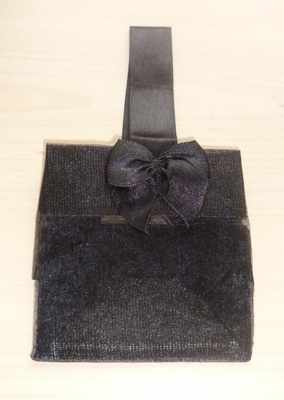 BLACK ORGANZA TOTE BAG (bag only)
