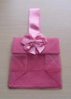 PINK ORGANZA TOTE BAG (bag only)