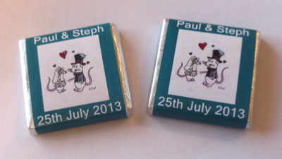 MICE COUPLE (Turquoise) - mini 4.5g favour