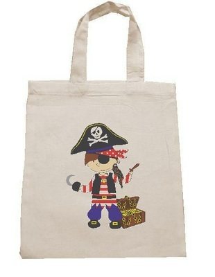 PIRATE personalised cotton party bag (no contents included)