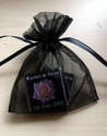 BLACK ORGANZA BAG with 2 MINI CHOCS (any wrapper design)