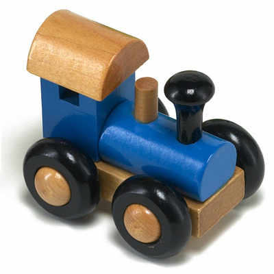 Small blue train