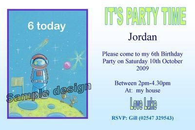 SPACEMAN invitation