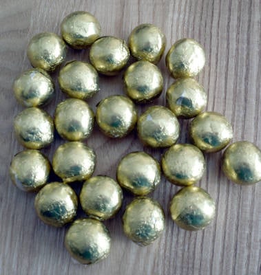 GOLD FOILED CHOCOLATE BALLS