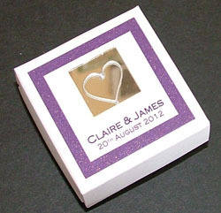 LEVEN FAVOUR BOX Purple - personalised (box only)