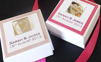 LEVEN FAVOUR BOX Pink - personalised (box only)