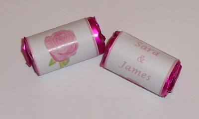 PINK ROSE - love hearts (2 sizes)