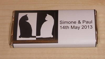 BLACK & WHITE CATS - large favour 40g