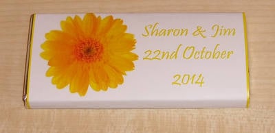 YELLOW GERBERA - large favour 40g