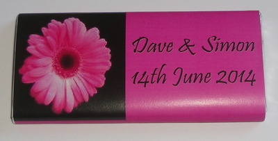 PINK GERBERA - large favour 40g