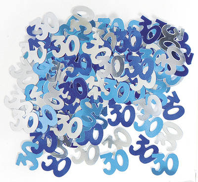 BLUE & SILVER 30 CONFETTI