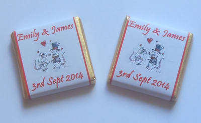 MICE COUPLE (red) - mini 4.5g favour