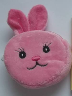 PINK RABBIT KEYRING PURSE