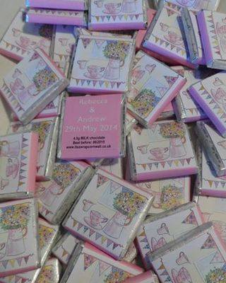 AFTERNOON TEA (PALE PINK) - mini 4.5g chocolate favour