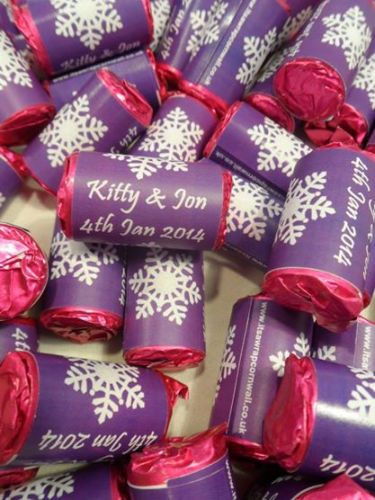 SNOWFLAKE (purple) - love hearts (2 sizes)
