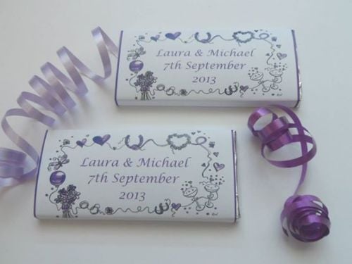 PURPLE BORDER - large favour 40g