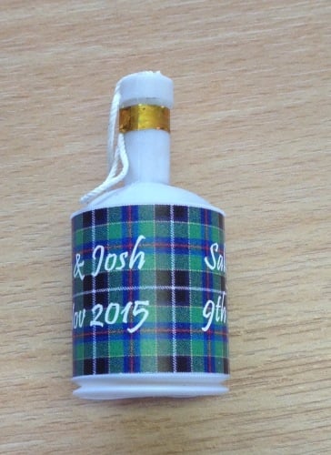 CORNISH HUNTING TARTAN party poppers