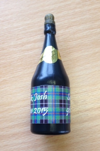 CORNISH HUNTING TARTAN - bubbles (bottle shaped)