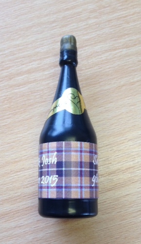 CORNISH TARTAN - bubbles (bottle shaped)