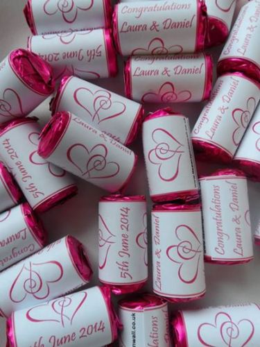 HEARTS ENTWINED (hot pink) - love hearts (2 sizes)
