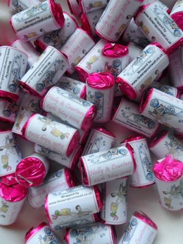 BIKER BRIDE (pale pink) - love hearts (2 sizes)