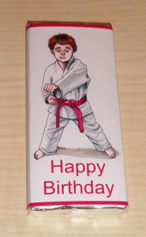 MARTIAL ARTS - large chocolate bar 40g