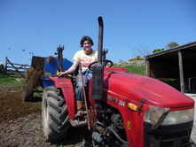 muckspreading...agriculture student at work