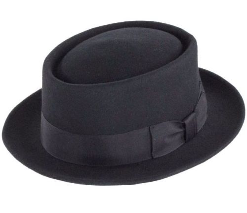 Denton Black Felt Pork Pie Hat