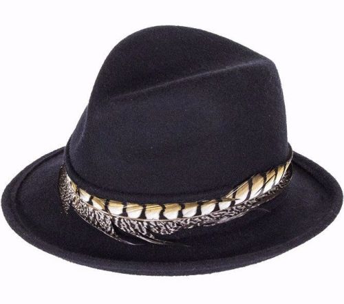 Whiteley trilby with pheasant feather detail